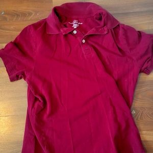 Casual red polo style short